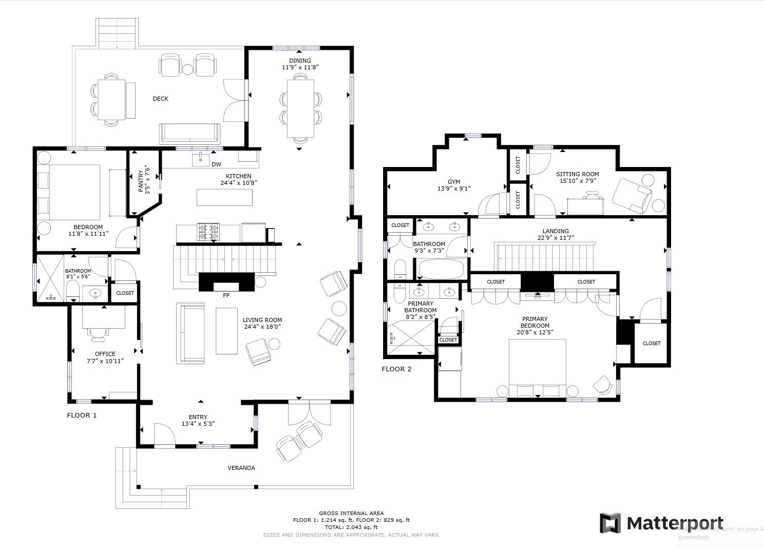 Sample 2D floor plan